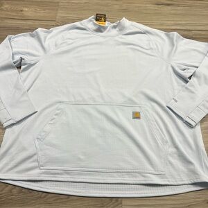 CARHARTT Force Relaxed Fit Pullover Wicking Anti-Odor Blue Womens 2XL NWT